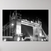 Black White London Tower Bridge