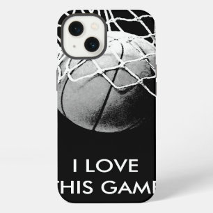 Black & White Love Basketball iPhone Case