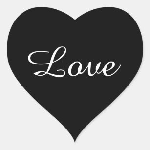 Black And White Hearts Love Stickers - 496 Results