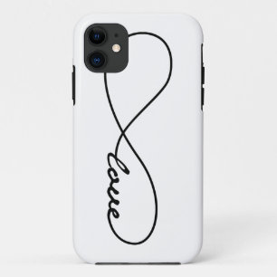 Black & White Love Infinity iPhone Case