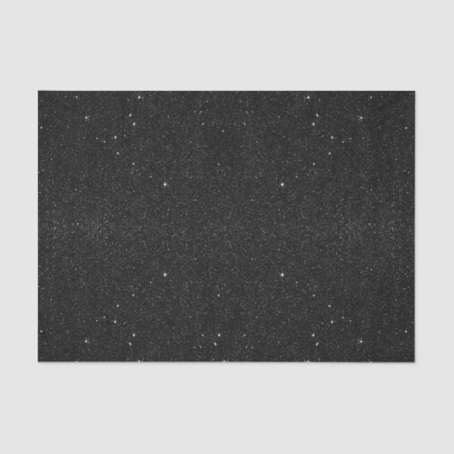 Black & White Majestic Starry Nebula Night Tissue Paper (Front)