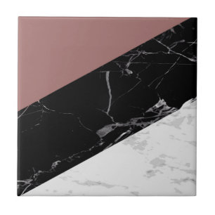 Black & White Marble Ceramic Tile