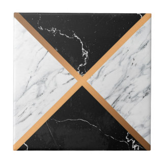 Black & White Marble Ceramic Tile