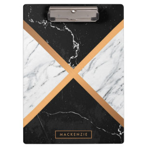 Black & White Marble Clipboard