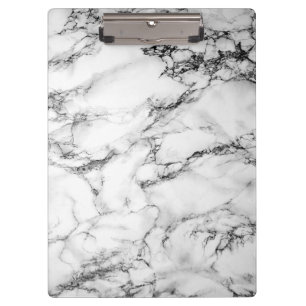 Black & White Marble Clipboard