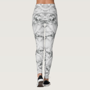 Black White Marble Leggings