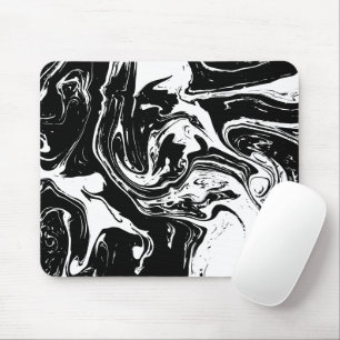 Black & White Marble Style Mousepad