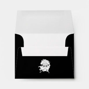 Black & White Masquerade Ball Fundraiser Gala Envelope