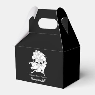 Black & White Masquerade Ball Fundraiser Gala Favour Box