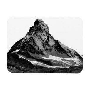 Black & White Matterhorn North Face Magnet