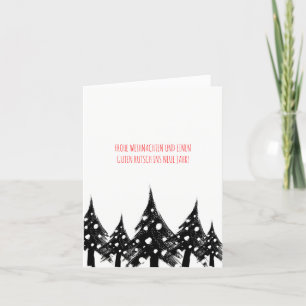 Black white, minimal, modern Christmas cards