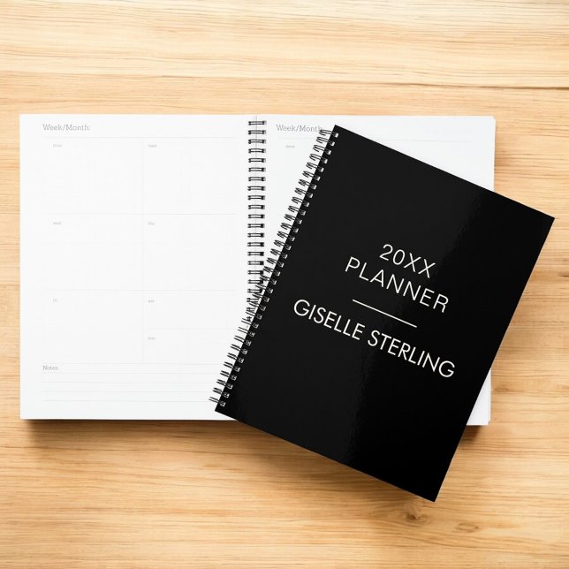 Black White Minimal Professional Modern Business Planner (Creator Uploaded)
