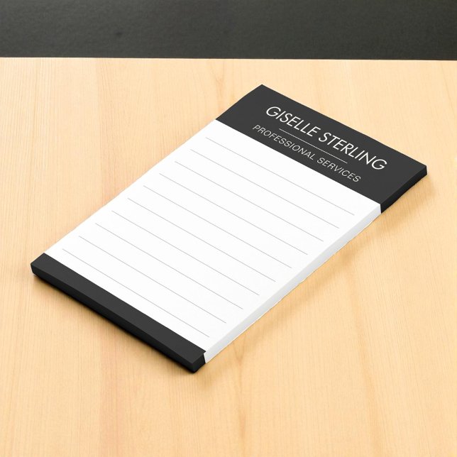 Black White Minimal Professional Modern Business Post-it Notes (Creator Uploaded)