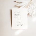 Black & White Minimalist Bridal Shower Invitation<br><div class="desc">Design features an handwritten font and modern minimalist design. Designed to coordinate with for the «SERENA» Wedding Invitation Collection. To change details, click «Personalise». To move the text or change the size, font, or colour, click «Click to customise further» It. View the collection link on this page to see all...</div>