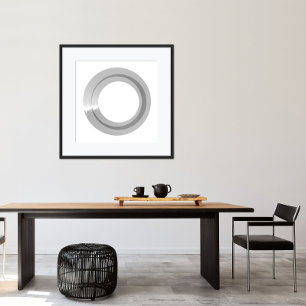 Black & White Minimalist Modern Art Print