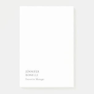 Black white minimalist modern trendy post-it notes