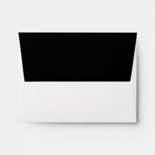 Black & White Minimalist Pre-Printed Address RSVP Envelope