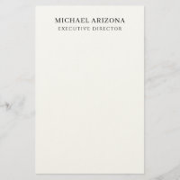 Black & White Minimalist Simple Chic Modern Plain