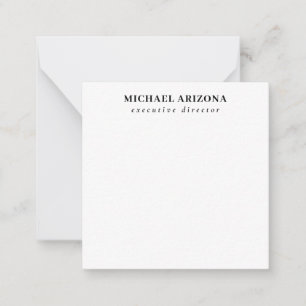 Black White Minimalist Simple Plain Card