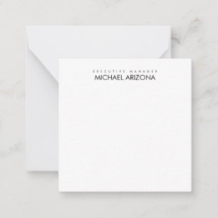 Black & White Minimalist Simple Plain Modern Card
