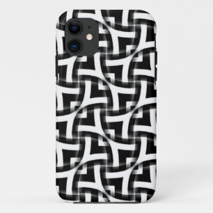 Black+White Modern Abstract Pattern iPhone 5 Case