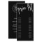 Black White Modern Calligraphy Price List Salon