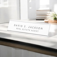 Black White Modern Elegant Professional Classy