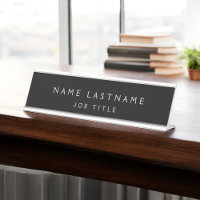 Black White Modern Elegant Professional Classy