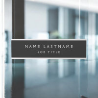 Black White Modern Elegant Professional Classy