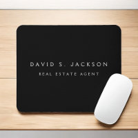 Black White Modern Elegant Professional Classy