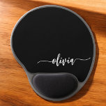 Black White Modern Minimalist Elegant Monogram Gel Mouse Pad<br><div class="desc">Introducing our Black and White Minimalist Modern Monogram Collection: Embrace simplicity and sophistication with our minimalist designs, curated to elevate your style effortlessly. Crafted with a keen eye for modern aesthetics, this collection features sleek black and white designs accentuated by personalised monograms. From chic stationery to versatile accessories, our collection...</div>