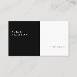 Black & White Modern Minimalist Professional V2 Business Card