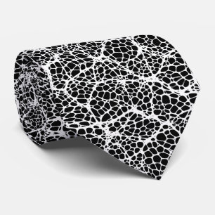 Black & White Modern Organic Pattern Tie