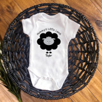 Black White Mommys Little Lamb Gender Neutral Cute