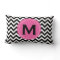 Black White Monogram Chevron Pattern