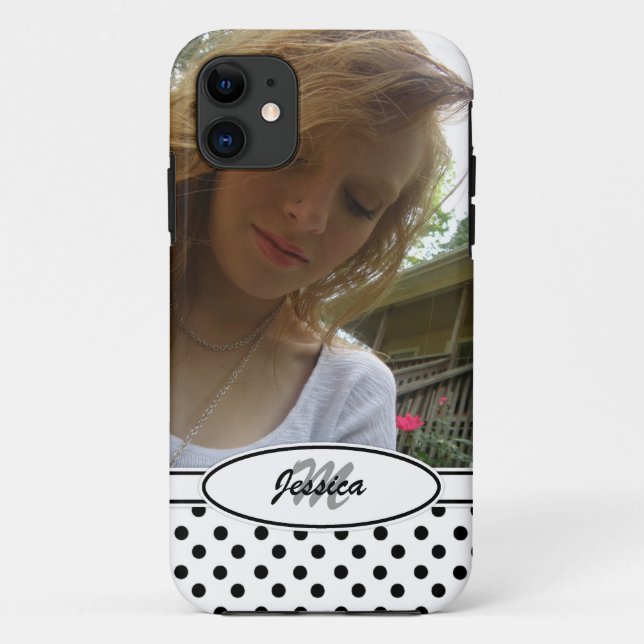 Black & White: Monogram: Picture: iPhone 5 Case (Back)