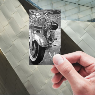 Black&white motorcycle business card