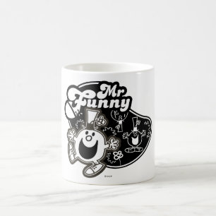 Black & White Mr. Funny Coffee Mug