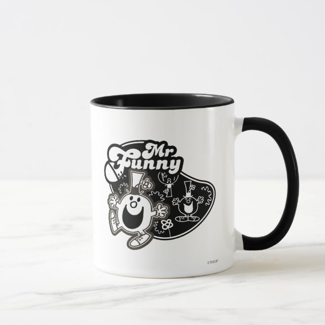 Black & White Mr. Funny Mug (Right)