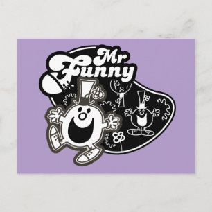 Black & White Mr. Funny Postcard