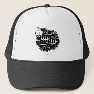 Black & White Mr. Greedy Trucker Hat