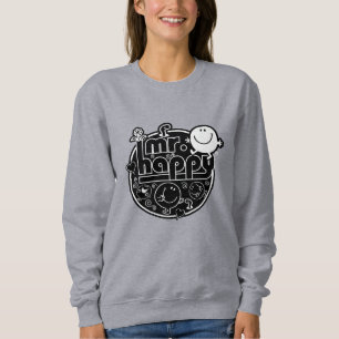 Black & White Mr. Happy Sweatshirt
