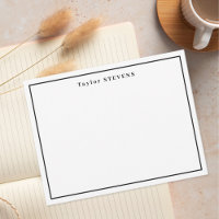 Black White Name Border