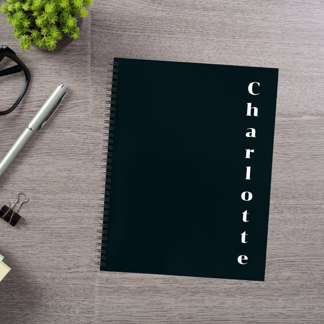 Black white name notebook (Creator Uploaded)