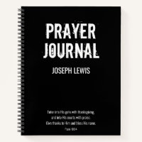 Black White Name Psalm Prayer Journal