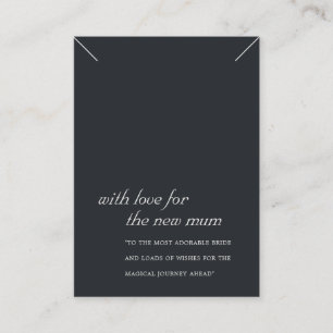 BLACK & WHITE NEW MUM GIFT NECKLACE DISPLAY CARD