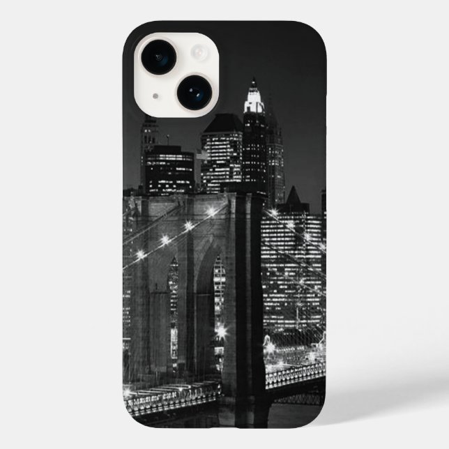 Black & White New York City Case-Mate iPhone Case (Back)
