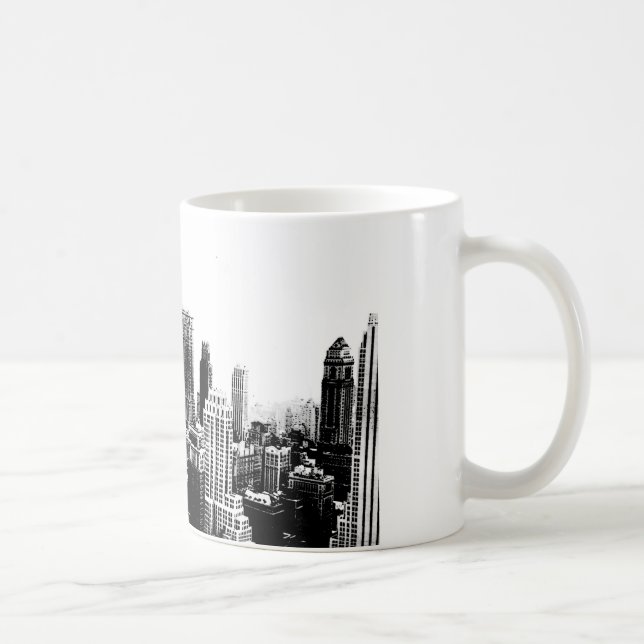 Black & White New York City Coffee Mug (Right)