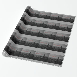 Black White New York City Gift Wrap