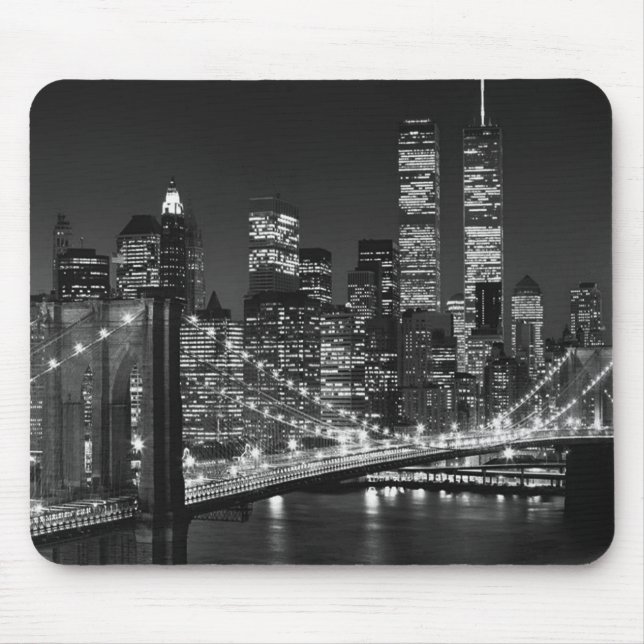 Black & White New York City Mouse Pad (Front)